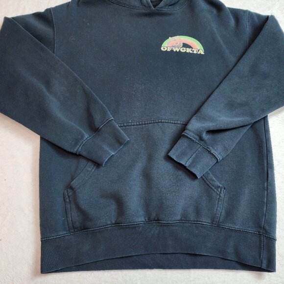 OFWGTKA Odd Future Wolf Gang Cat Rainbow Streetwear Graphic Hoodie Mens Small - Picture 5 of 9